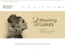 Tablet Screenshot of meetingluxury.com